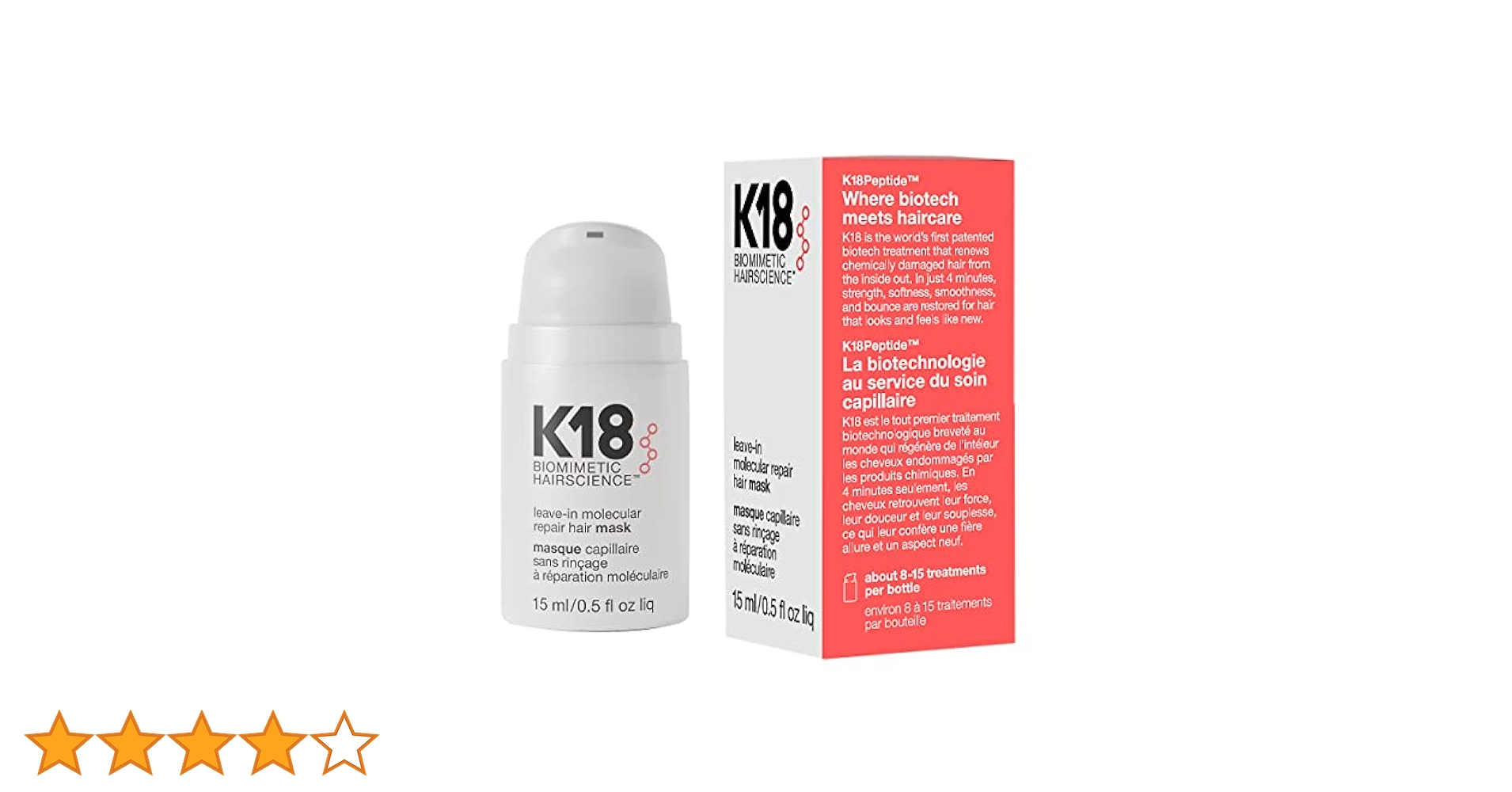 訳あり　K18 ヘアマスク 150mlの新品未開封 楽天市場】【送料無料】K18 リーブイン モレキュラー リペア
